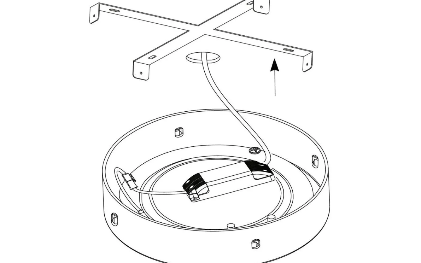 Plafonder-Eglo Fueva Plafond Rund 60cm LED 3000K 27W Vit