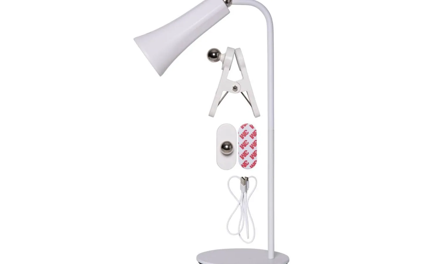 Uppladdningsbara Lampor Inomhus < Star Trading Functional Uppladdningsbar Bordslampa 3-in-1 Vit