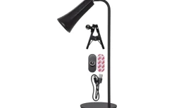 Uppladdningsbara Lampor Inomhus-Star Trading Functional Uppladdningsbar Bordslampa 3-i-1 Svart