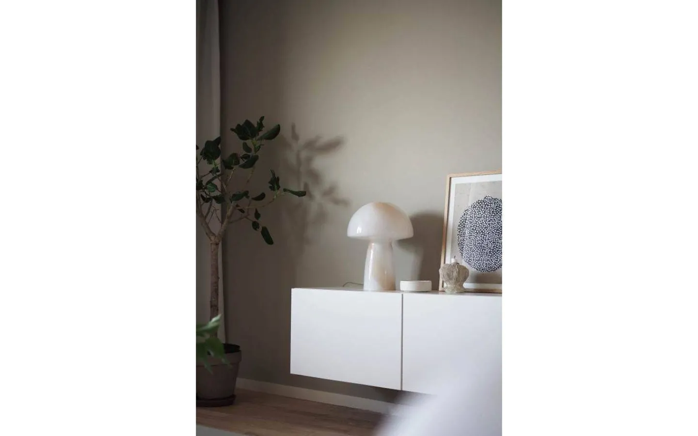 Bordslampor-Globen Lighting Fungo Bordslampa 42cm Beige