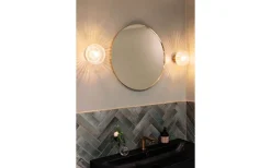 Badrumslampor Vägg|Badrumslampor Tak < Globen Lighting Fungo Vägglampa/Plafond 16cm Klar/Borstad Mässing IP44