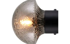 Badrumslampor Vägg|Badrumslampor Tak < Globen Lighting Fungo Vägglampa/Plafond 16cm Rök/Svart IP44