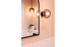 Badrumslampor Vägg|Badrumslampor Tak < Globen Lighting Fungo Vägglampa/Plafond 16cm Rök/Svart IP44