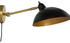 Läslampor-Dyberg Larsen Futura Vägglampa Svart/Mässing
