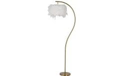 Golvlampor-Mauro Ferretti Future Golvlampa Fjädrar 170cm Guld
