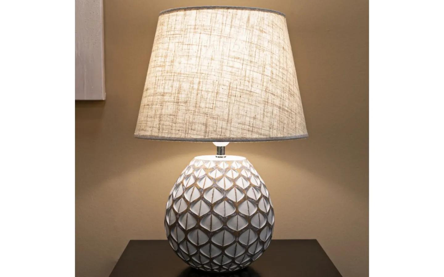 Bordslampor < Mauro Ferretti Gala Bordslampa 52cm Vit/Beige