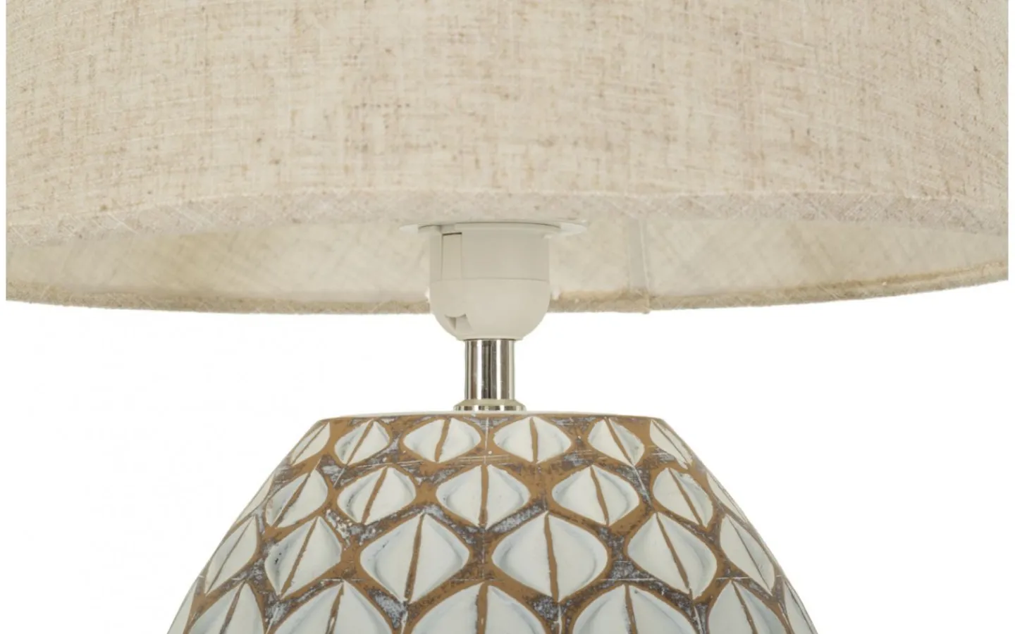 Bordslampor < Mauro Ferretti Gala Bordslampa 52cm Vit/Beige