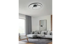 Plafonder-Trio Lighting Gale Plafond LED 80cm mattsvart