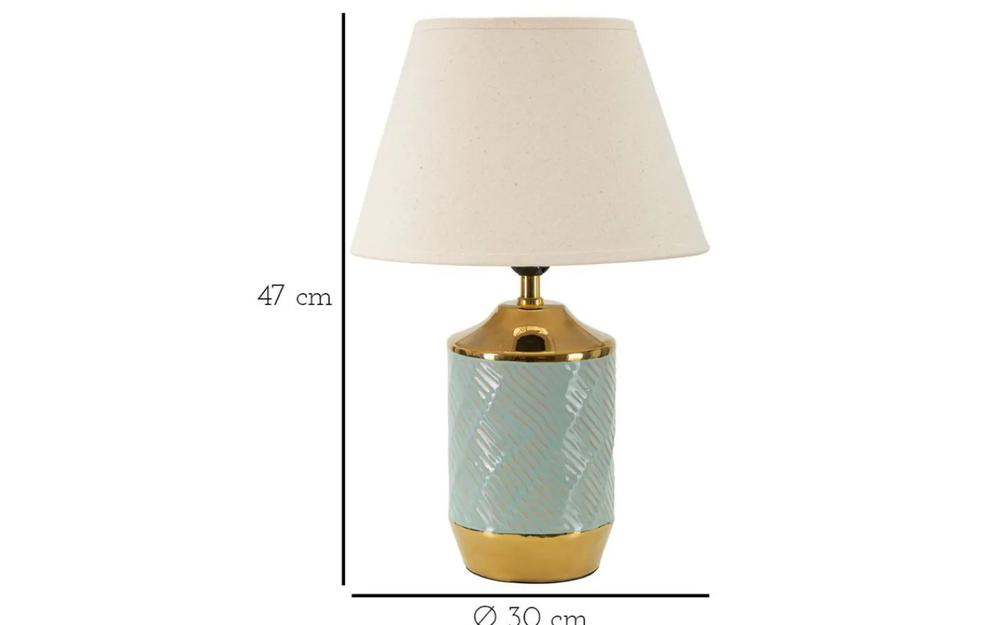 Bordslampor < Mauro Ferretti Gamma Bordslampa 47cm Ljusblå