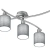 Plafonder-Trio Lighting Garda Plafond 5xE14 grå