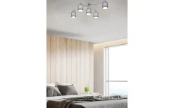 Plafonder-Trio Lighting Garda Plafond 5xE14 grå