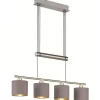 Avlånga Taklampor < Trio Lighting Garda Takpendel 4xE14 borstat stål