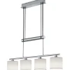 Avlånga Taklampor < Trio Lighting Garda Takpendel 4xE14 vit