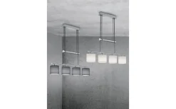 Avlånga Taklampor < Trio Lighting Garda Takpendel 4xE14 vit