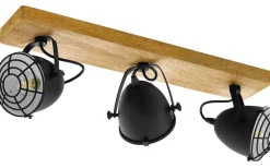 Takspot Med 3 Lampor < Eglo Gatebeck Takspotlight 59cm 3L Trä/Svart