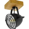 Takspot Med 1 Lampa < Eglo Gatebeck Takspotlight 11cm Trä/Svart
