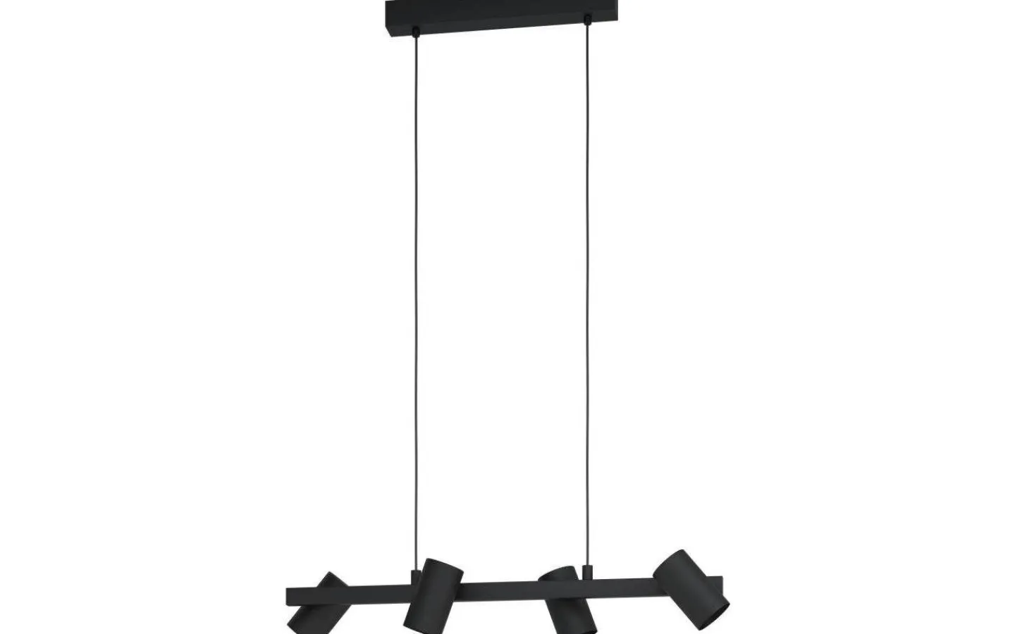 Kök & Matplats|Avlånga Taklampor-Eglo Gatuela Taklampa 76cm 4L Svart