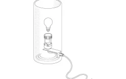 Bordslampor-Eglo Geo Bordslampa 20cm Vit