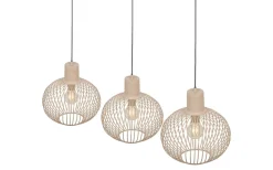 Avlånga Taklampor < Trio Lighting Gila Takpendel 3-delad E27 sand