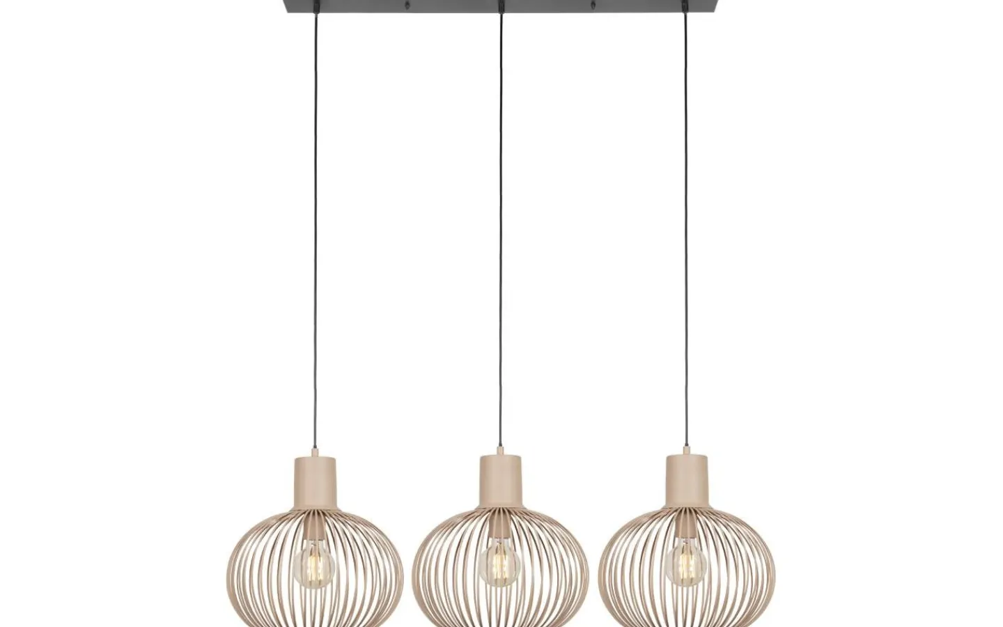 Avlånga Taklampor < Trio Lighting Gila Takpendel 3-delad E27 sand