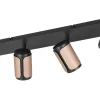 Avlånga Takspotlights|Takspot Med Minst 4 Lampor < Trio Lighting Gillan Spotlight 4-delad GU10 kaffebrun