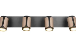 Avlånga Takspotlights|Takspot Med Minst 4 Lampor < Trio Lighting Gillan Spotlight 4-delad GU10 kaffebrun