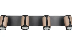 Avlånga Takspotlights|Takspot Med Minst 4 Lampor < Trio Lighting Gillan Spotlight 4-delad GU10 kaffebrun