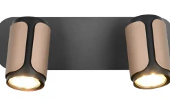 Takspot Med 2 Lampor-Trio Lighting Gillan Spotlight 2-delat GU10 kaffebrun