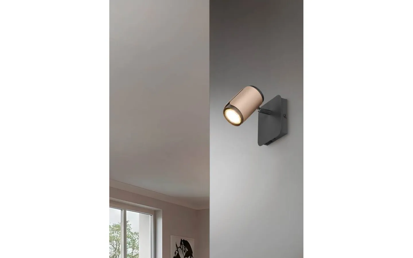 Läslampor < Trio Lighting Gillan Spotlight GU10 kaffebrun