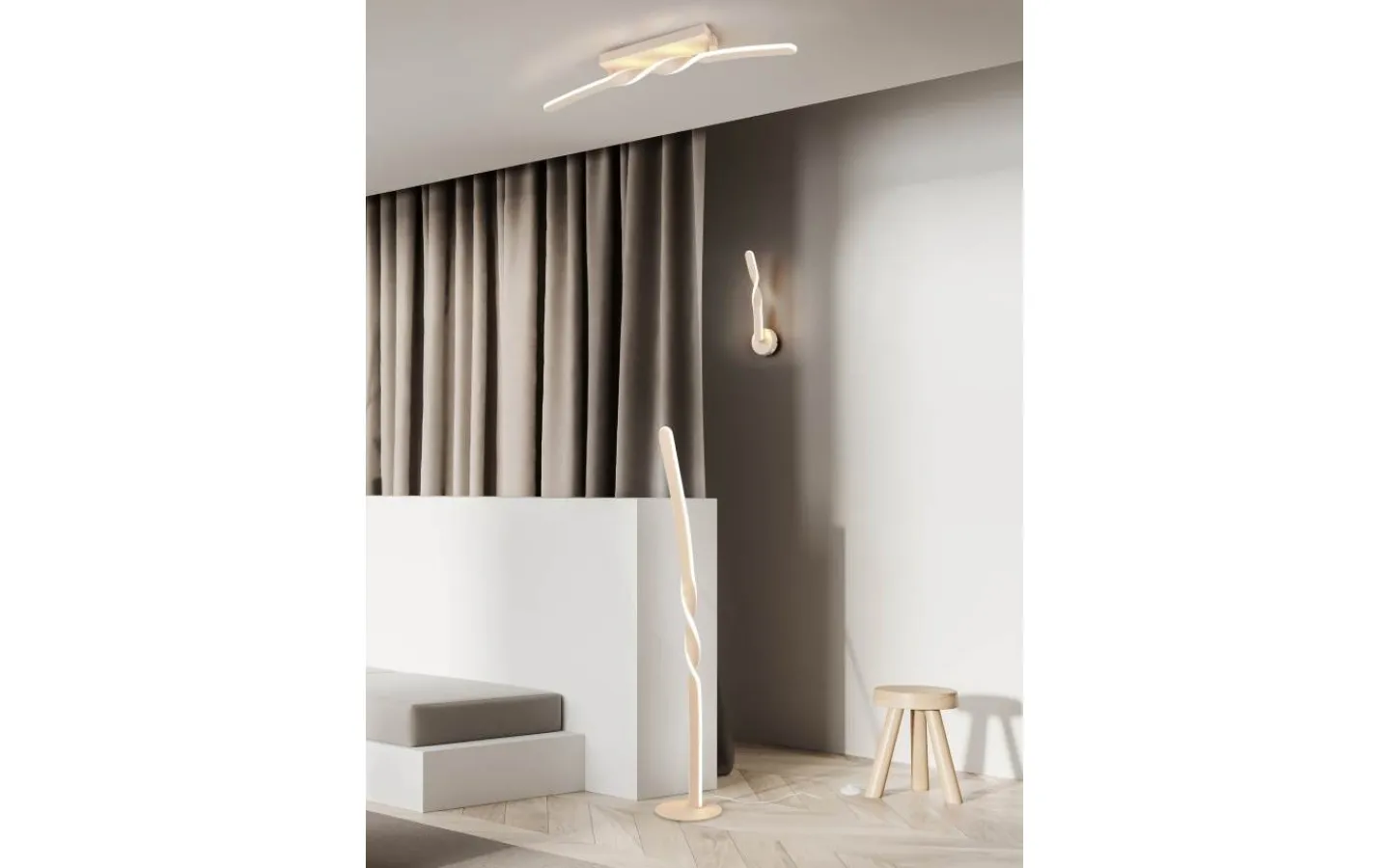 Golvlampor-Reality Ginko Golvlampa LED sand