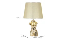 Bordslampor < Mauro Ferretti Gino Bordslampa Kvinna 39,5cm Guld
