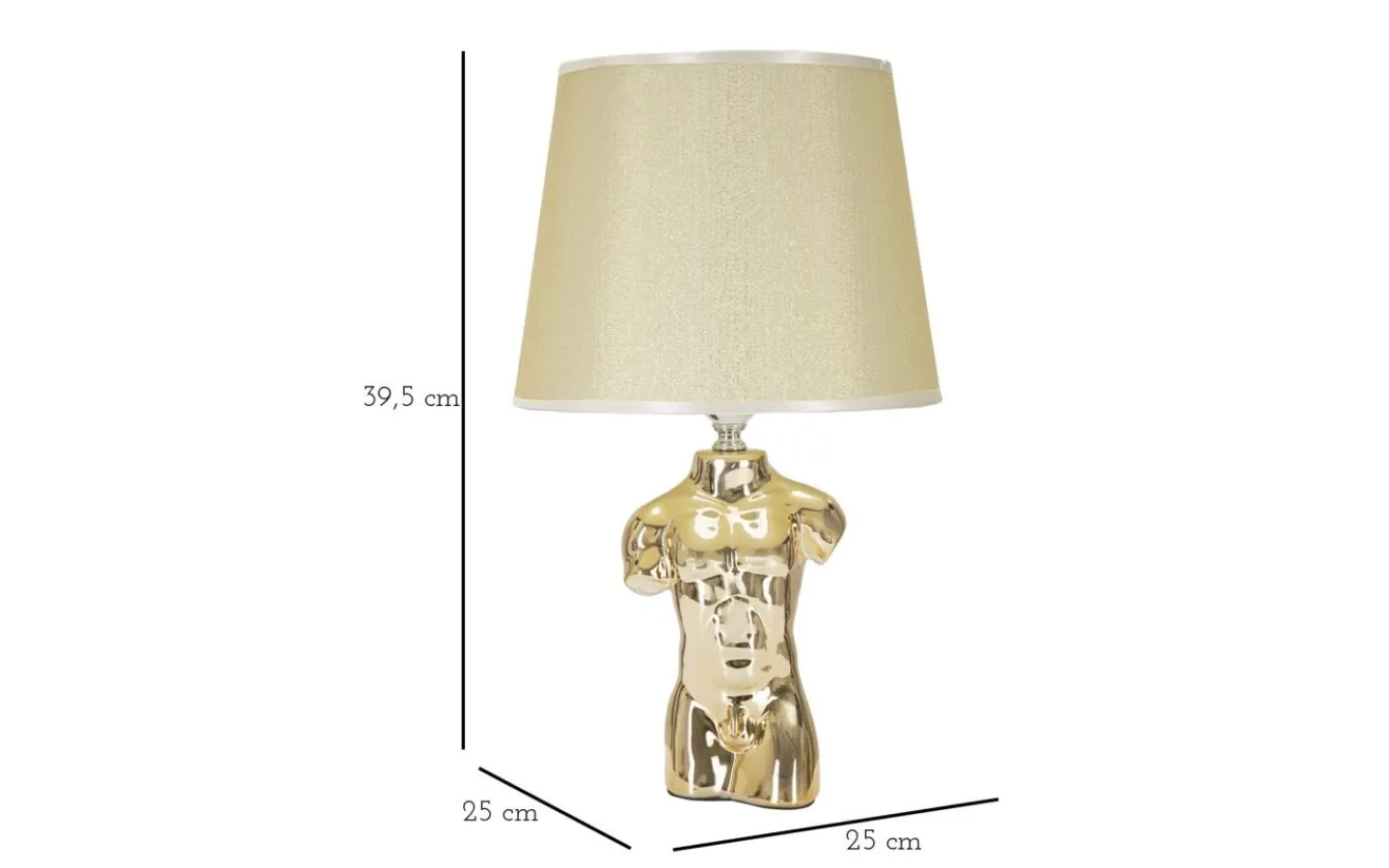 Bordslampor-Mauro Ferretti Gino Bordslampa Man 42,5cm Guld