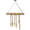 Avlånga Taklampor-Mauro Ferretti Gioia Taklampa 80cm Bambu/Rep