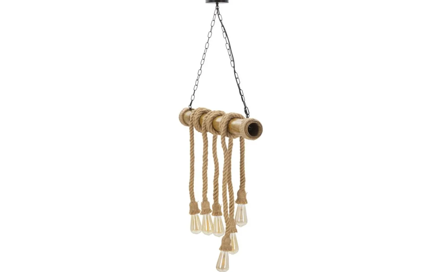 Avlånga Taklampor-Mauro Ferretti Gioia Taklampa 80cm Bambu/Rep