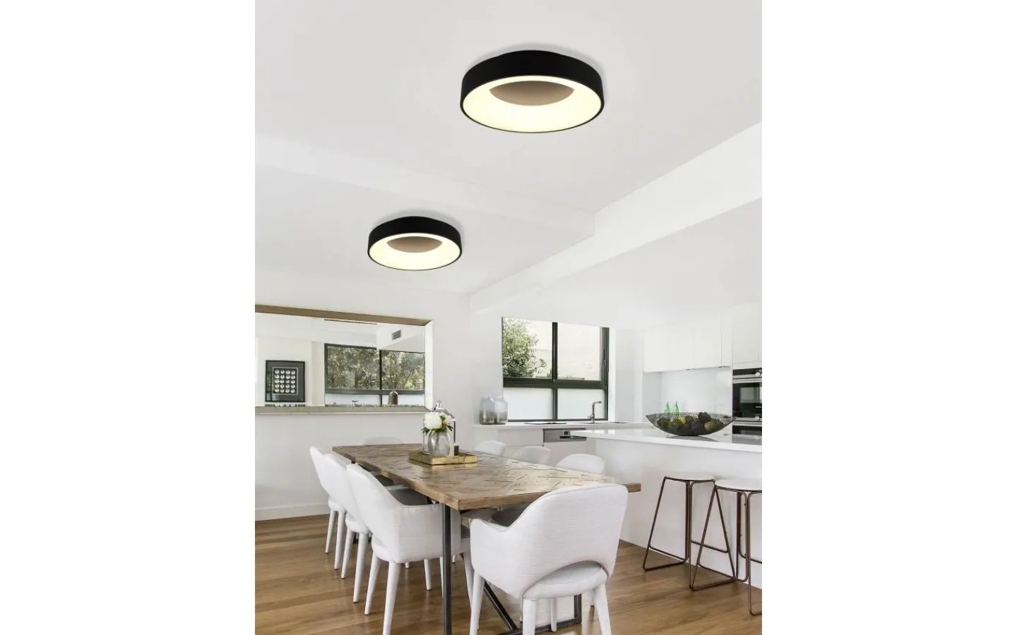 Plafonder < Trio Lighting Girona Plafond LED 45cm mattsvart