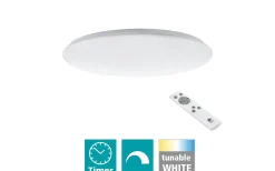 Plafonder-Eglo Giron Plafond 76cm LED 3000-5000K 54,5W med Fjärrkontroll Vit