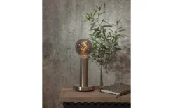 Vardagsrum|Sovrum-Star Trading Glans Bordslampa 17cm Borstat stål