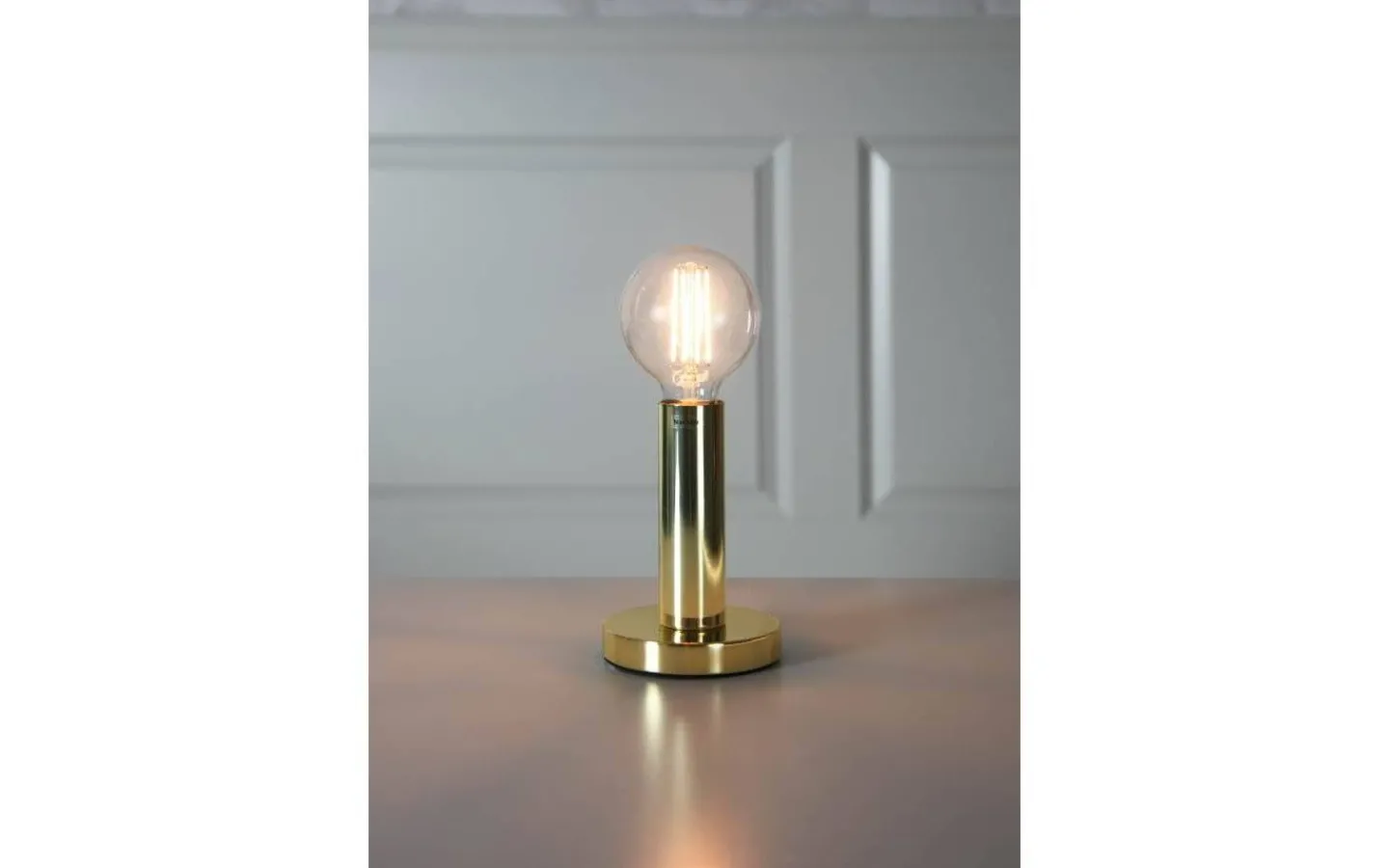 Vardagsrum|Bordslampor-Star Trading Glans Bordslampa 17cm E27 Mässing