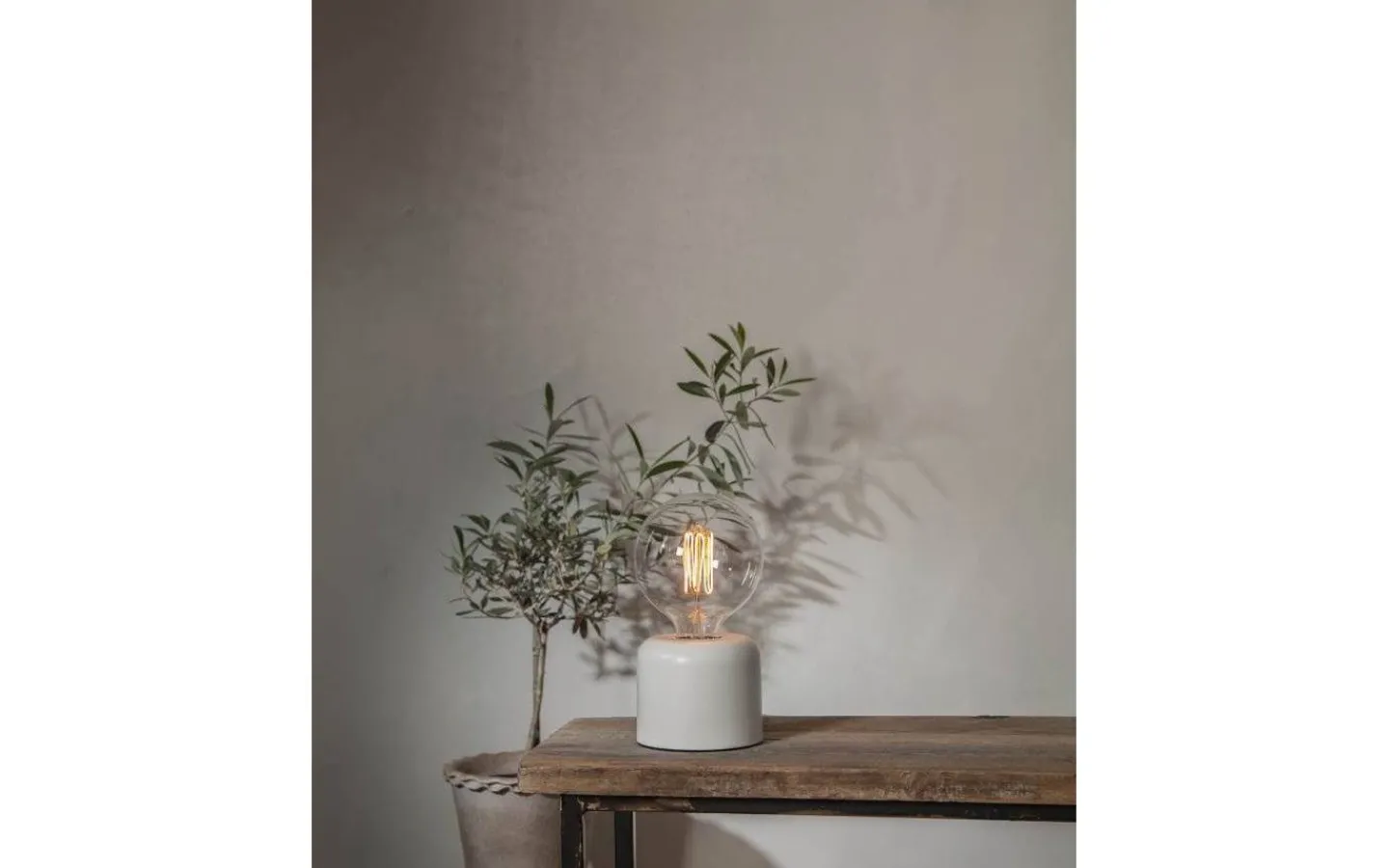 Vardagsrum|Bordslampor-Star Trading Glans Bordslampa 10cm Vit