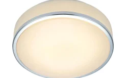 Badrumslampor Tak-Markslojd Global Plafond 28cm LED Vit/Krom IP44