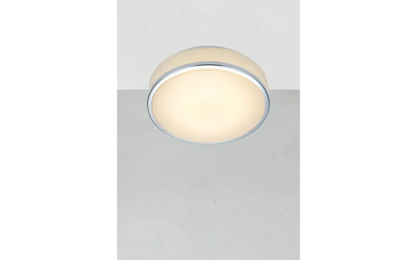 Badrumslampor Tak-Markslojd Global Plafond 28cm LED Vit/Krom IP44