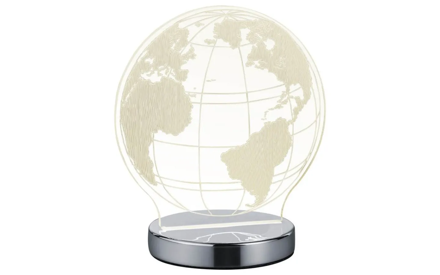 Barnrum|Bordslampor < Reality Globe Bordslampa LED i krom