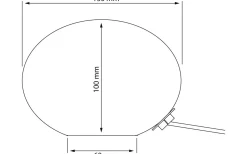 Bordslampor-Aneta Globus Bordslampa 13cm Brun