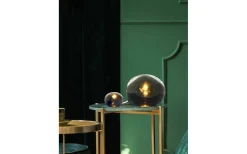 Vardagsrum|Bordslampor-Aneta Globus Bordslampa 24cm Rök