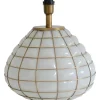 Lampfötter-Hallbergs Gloria Lampfot 42cm Vit/Mässing