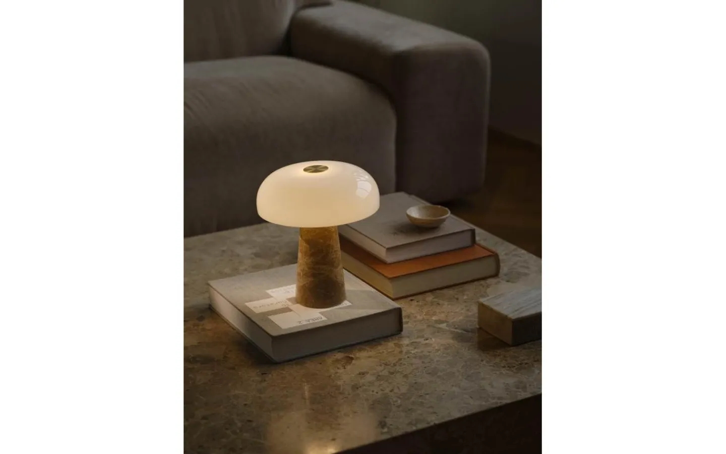 Bordslampor-Design for the people Glossy Mini Bordslampa 24cm Beige