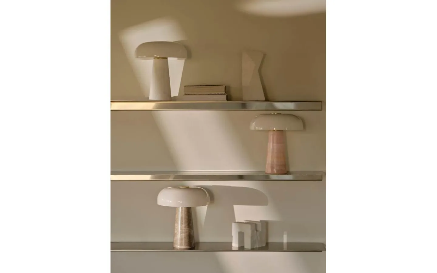 Bordslampor-Design for the people Glossy Mini Bordslampa 24cm Beige