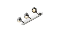 Avlånga Takspotlights|Takspot Med 3 Lampor-Rendl Glossy Vägglampa 3L