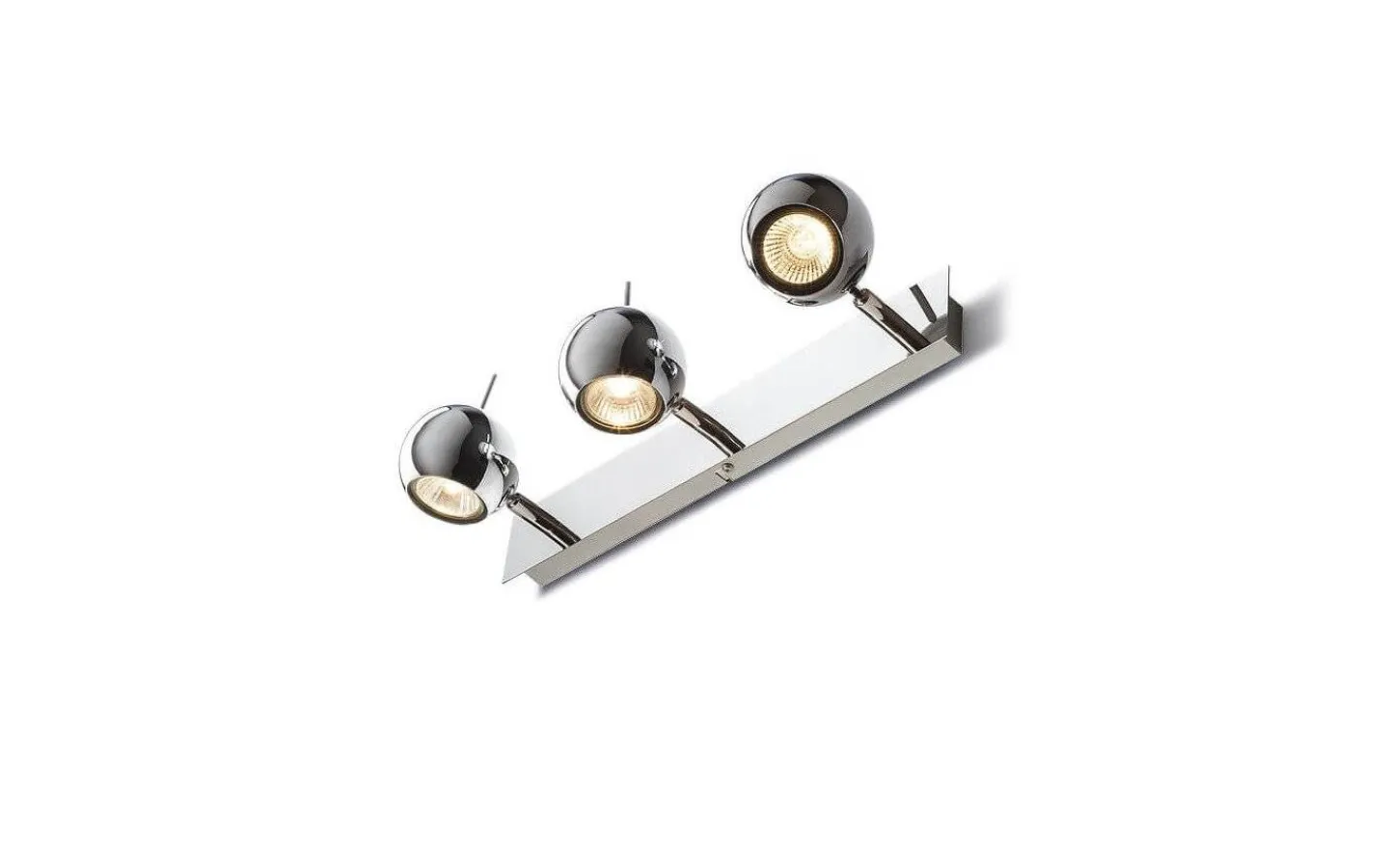 Avlånga Takspotlights|Takspot Med 3 Lampor-Rendl Glossy Vägglampa 3L