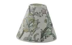 Toppringsskärmar-Hallbergs Golden Lily Toppringskärm Ø22cm Embroidery Linen Blush William Morris